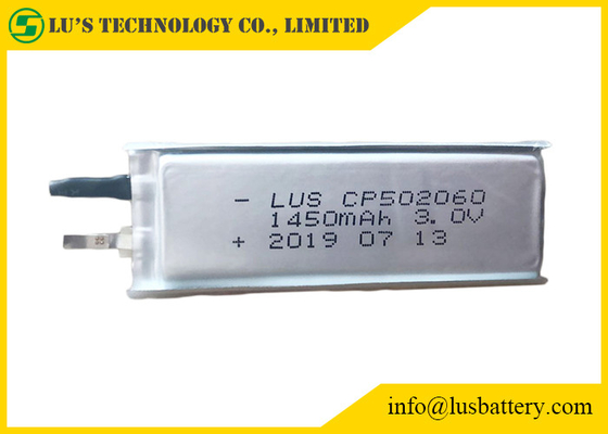 HRL-Batterij CP502060 3V 1450mAh van het Deklaaglimno2 de Uiterst dunne Lithium